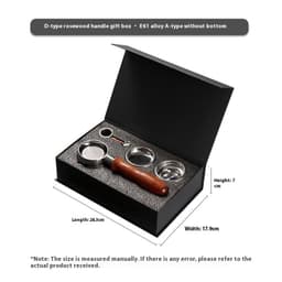 image-Suit Coffee Machine Handle E61 Brewing Head Universal 58mm Solid Wood Coffee Bottomless
