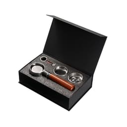 image-Suit Coffee Machine Handle E61 Brewing Head Universal 58mm Solid Wood Coffee Bottomless