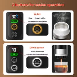 image-Portable Household Small American Pressure Heating Coffee Machine