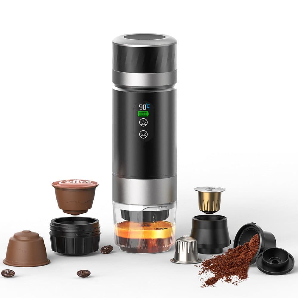 image-Portable Household Small American Pressure Heating Coffee Machine