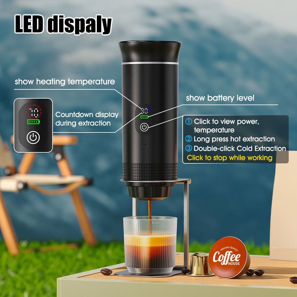 image-Electric Car Outdoor Travel Portable Capsule Coffee Machine