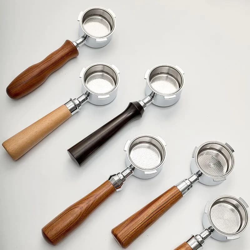 image-51mm Coffee Machine Handle Modified Solid Wood Handle
