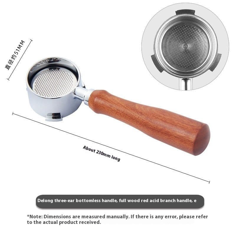 image-51mm Coffee Machine Handle Modified Solid Wood Handle