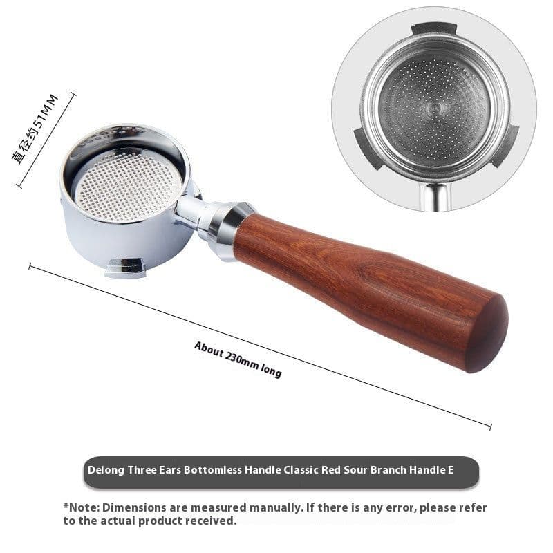 image-51mm Coffee Machine Handle Modified Solid Wood Handle