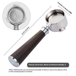 image-51mm Coffee Machine Handle Modified Solid Wood Handle