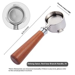 image-51mm Coffee Machine Handle Modified Solid Wood Handle