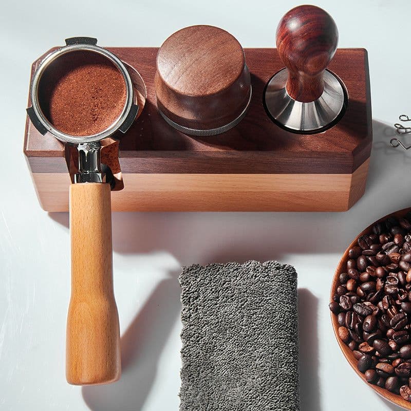 image-51mm Coffee Machine Handle Modified Solid Wood Handle