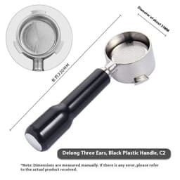 image-51mm Coffee Machine Handle Modified Solid Wood Handle