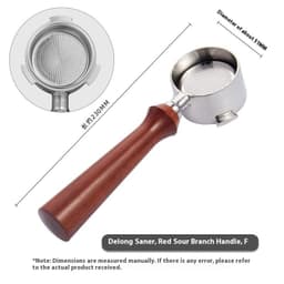 image-51mm Coffee Machine Handle Modified Solid Wood Handle