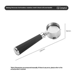 image-51mm Coffee Machine Handle Modified Solid Wood Handle