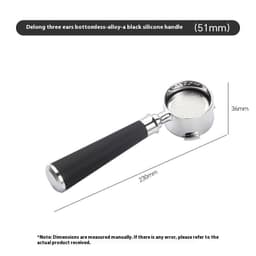 image-51mm Coffee Machine Handle Modified Solid Wood Handle