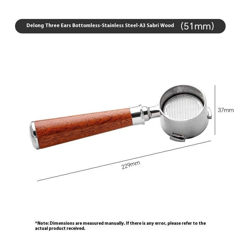 image-51mm Coffee Machine Handle Modified Solid Wood Handle