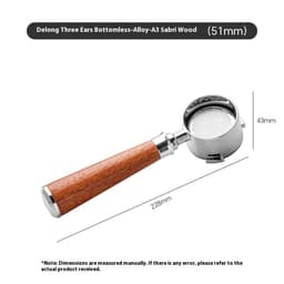 image-51mm Coffee Machine Handle Modified Solid Wood Handle