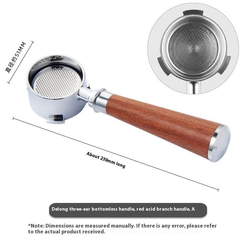 image-51mm Coffee Machine Handle Modified Solid Wood Handle