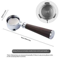 image-51mm Coffee Machine Handle Modified Solid Wood Handle