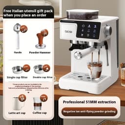 image-Double Extraction Coffee Machine Espresso Household Steam Milk