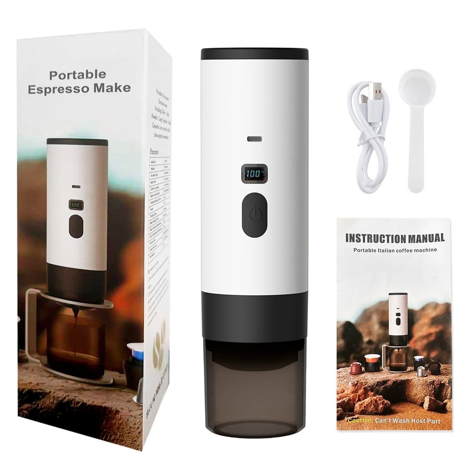 image-Portable Capsule Coffee Machine Automatic Wireless Heating