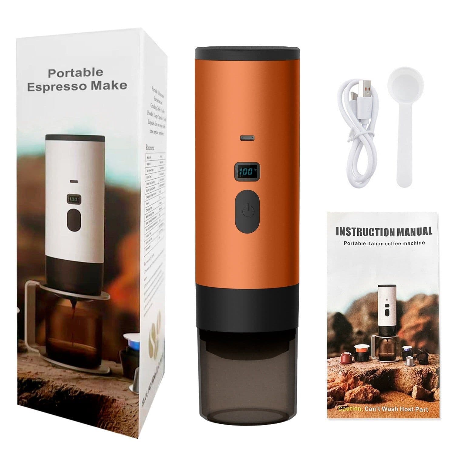 image-Portable Capsule Coffee Machine Automatic Wireless Heating