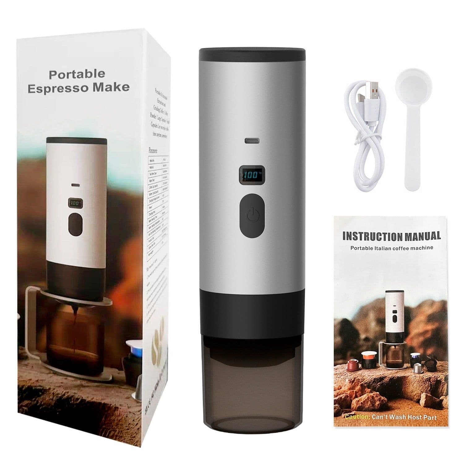 image-Portable Capsule Coffee Machine Automatic Wireless Heating