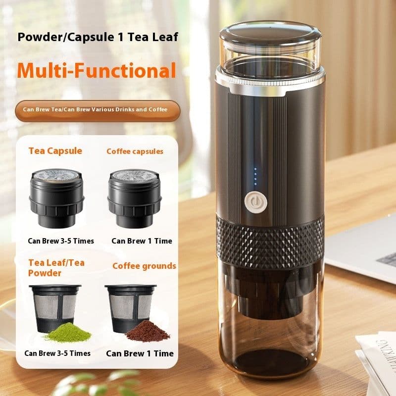 image-Capsule Coffee Machine Rechargeable Portable Travel Household Electric Coffee Machine