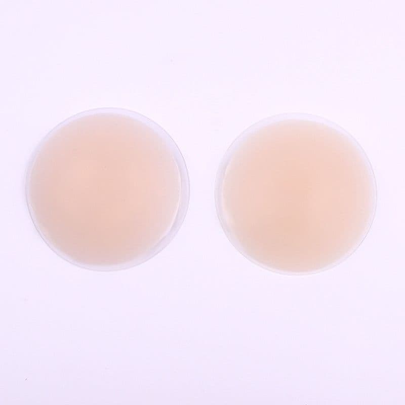 image-Cross-border explosive solid silicone breast stickers Nippies Skin non-marking invisible sticky areola stickers anti-convex breast stickers