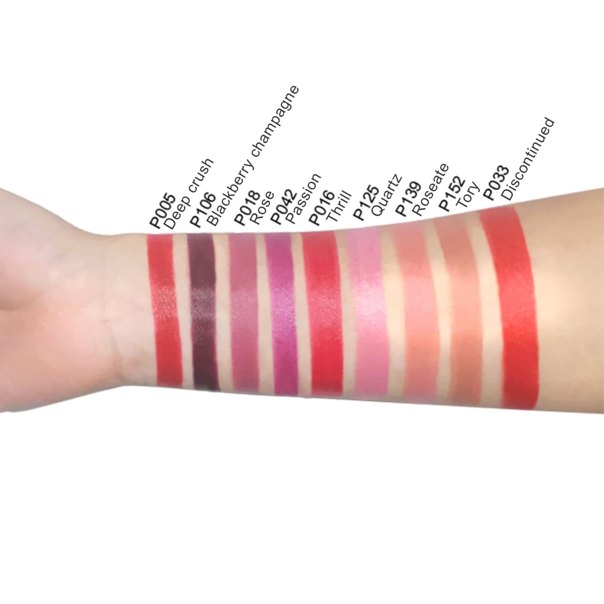 image-Lipstick Thrill - P016 | Vegan, Paraben Free, Vitamin E intensifies lip hydration