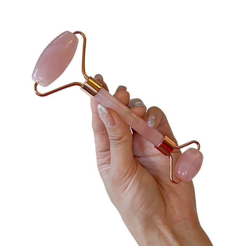 image-Facial Roller - Rose Quartz Roller | Cruelty Free, Organic, Paraben Free, Vegan