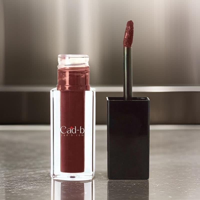 image-Liquid Cream Lipstick Cherry Wine - LCL02 | Paraben Free, Talc Free, Vegan, Vitamin E intensifies lip hydration