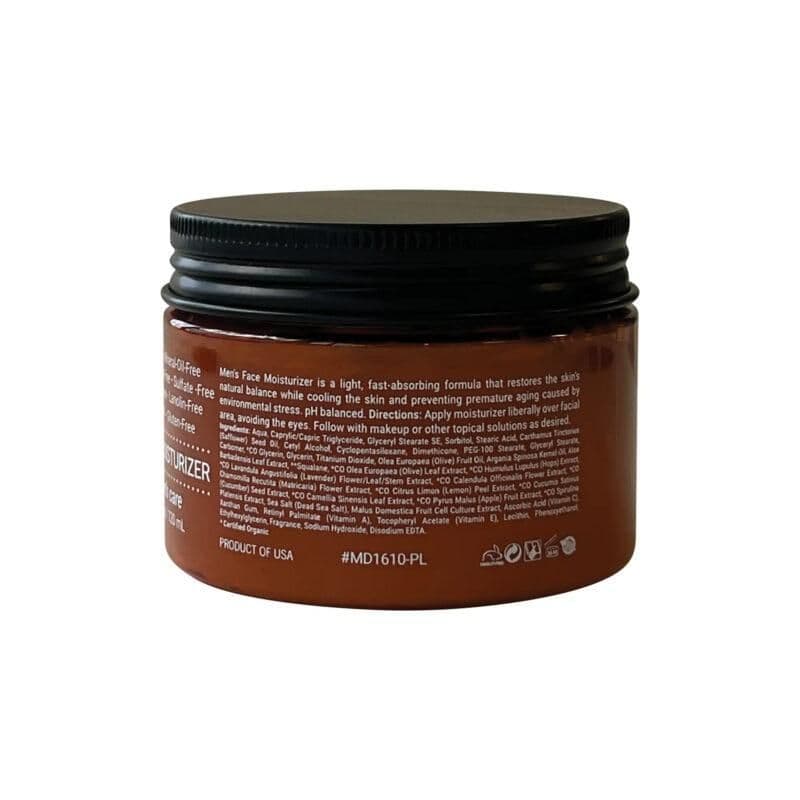 image-Men's Face Moisturizer | Cruelty Free, Organic, Vegan, Paraben Free