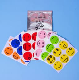 image-Mosquito Repellent Stickers - 6 Pack Smiley Face
