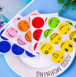 image-Mosquito Repellent Stickers - 6 Pack Smiley Face