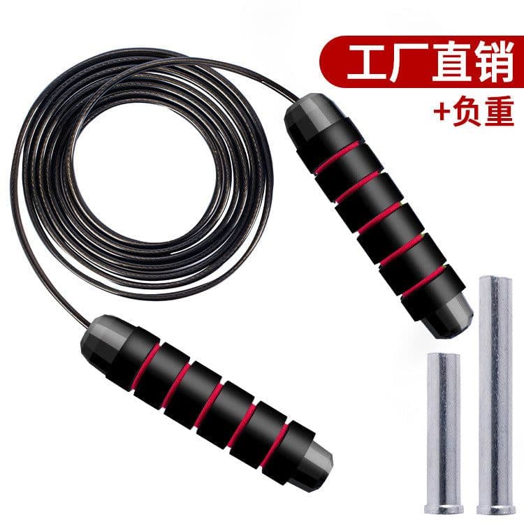 image-Zhefen Fitness Skipping Rope - 2.8m Steel Wire, PP Material, Kids, Fat Loss