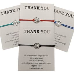 image-Hand-woven Red Rope Tree of Life Bracelet
