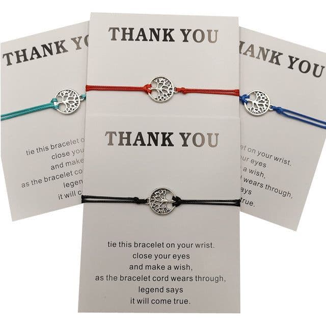 image-Hand-woven Red Rope Tree of Life Bracelet
