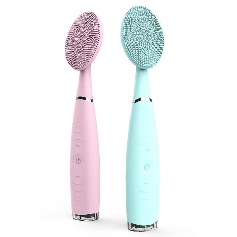 image-Portable New Facial Cleansing Brushes Face silicone Brush Face Cleaner
