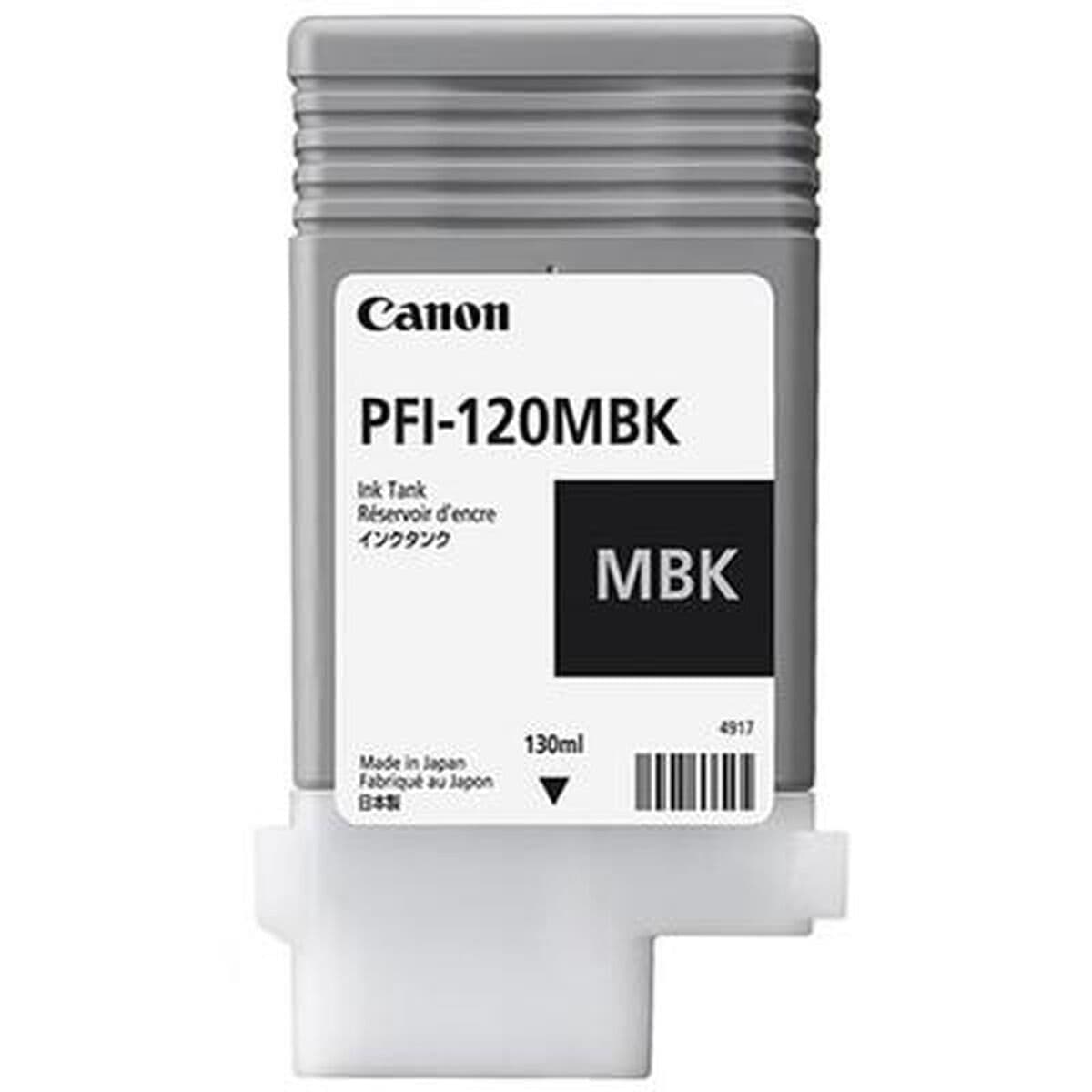 image-Original Ink Cartridge Canon PFI-120 MBK Black Matte back