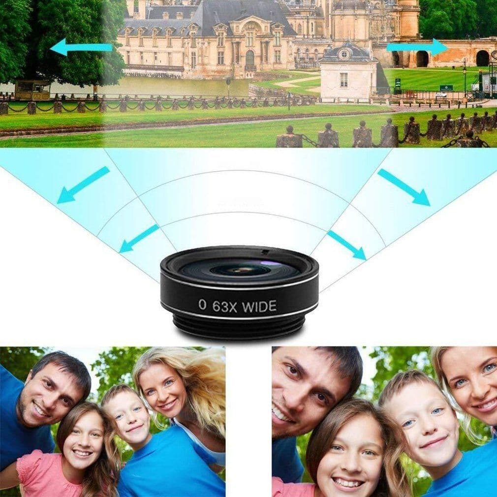 image-Ten in one set of fisheye lens with external camera lens