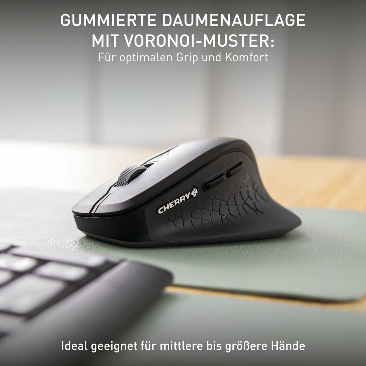 image-Keyboard and Mouse Cherry JW-8550-2 Black Grey