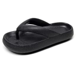 image-New flip-flops clip-on non-slip outdoor flat-bottom soft-bottom bathroom couples wear sandals and slippers casual thick-soled sandals
