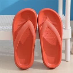 image-New flip-flops clip-on non-slip outdoor flat-bottom soft-bottom bathroom couples wear sandals and slippers casual thick-soled sandals