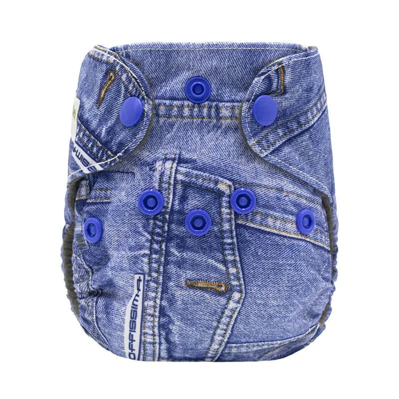 image-Newborn cloth diaper AIO diaper bamboo charcoal cloth lining washable baby pants diapers can be customized
