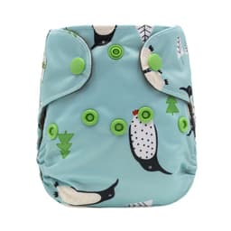 image-Newborn cloth diaper AIO diaper bamboo charcoal cloth lining washable baby pants diapers can be customized