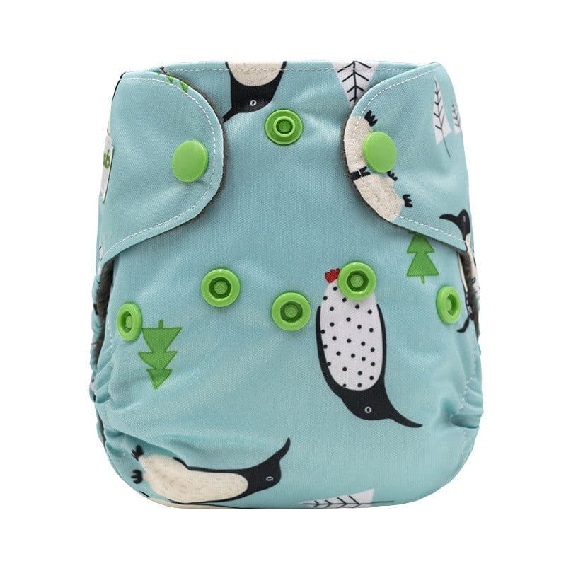 image-Newborn cloth diaper AIO diaper bamboo charcoal cloth lining washable baby pants diapers can be customized