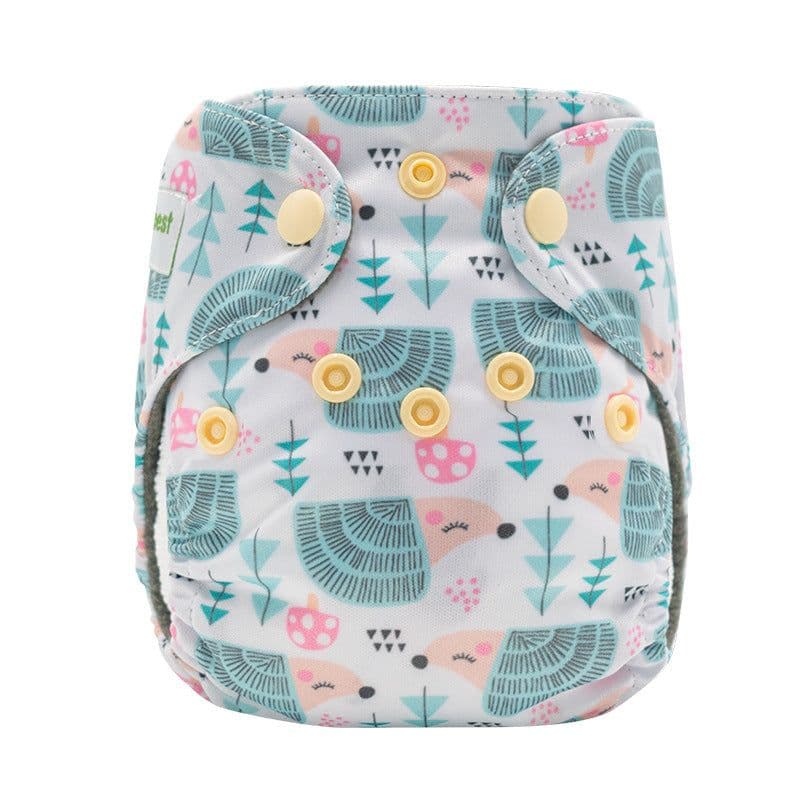 image-Newborn cloth diaper AIO diaper bamboo charcoal cloth lining washable baby pants diapers can be customized