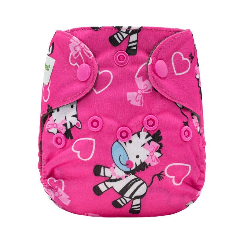 image-Newborn cloth diaper AIO diaper bamboo charcoal cloth lining washable baby pants diapers can be customized