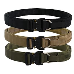 image-3.8cm double-layer thickened tactical belt upgraded version of cobra buckle nylon belt military fan CS outdoor belt