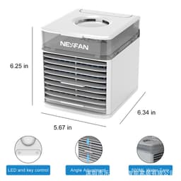 image-2021 new NEXFAN air cooler desktop water cooling fan spray household water cooling mini small air conditioner cross border