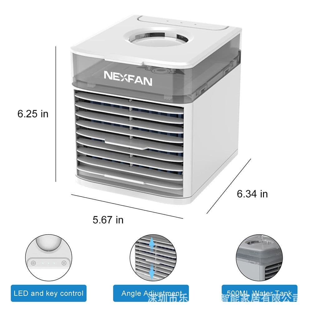 image-2021 new NEXFAN air cooler desktop water cooling fan spray household water cooling mini small air conditioner cross border