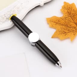 image-Multifunctional ballpoint pen Gyro ballpoint pen rotating luminous metal pen custom LED luminous new creative pen
