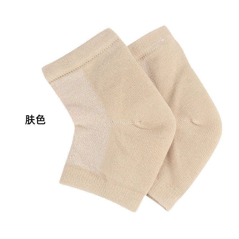 image-Mesh gel anti-drying heel socks heel protection socks moisturizing men's and women's rear socks breathable sweat-absorbing spot